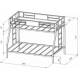 Двухъярусная кровать Гранада серый