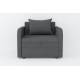 Кресло-кровать Некст с подлокотниками Neo Grafit