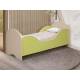 Кровать детская с бортом Малышка №7 лайм