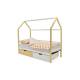 Кровать-домик Svogen с ящиками бежево-белый