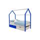 Кровать-домик Svogen с ящиками сине-белый