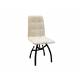 Стул Леон шарики бежевый, черные ножки