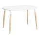 Стол Ева Пластик белый матовый