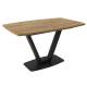 Стол Лотус раздвижной Дуб Галифакс Табак/Черный