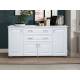 Комод №11 МДФ Белый глянец