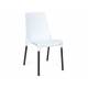 Стул Genius mod 75 белый/черные ножки