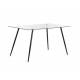 Стол Sophia mod. 5003 черный/прозрачный
