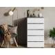 Комод Лотос 600 с 5-ю ящиками Бетон серый