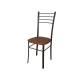 Стул Лайт ДХ-5 на коричневом каркасе обивка коричневый