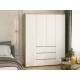 Шкаф 4-хстворчатый с 3-мя ящиками Прайм сонома/белый