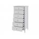 Комод 6 ящиков Мэгги Белый