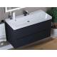 Тумба с раковиной Uperwood Tanos матовая черная 100 см