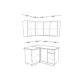 Кухонный гарнитур арт 11 Белый глянец 1200х1400 мм