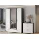 Шкаф 4-х дверный с ящиками Даллас 4-4818 Графит, Белый