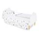 Кровать Stumpa Облако бортик и ящики рисунок Домики