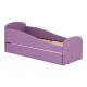 Кровать с ящиком Letmo черничный мусс (рогожка)