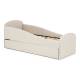 Кровать с ящиком Letmo ванильный (велюр)