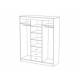 Шкаф-купе Фортуна Моно анкор светлый