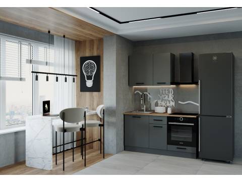 Гарнитур кухонный Антрацит-1600