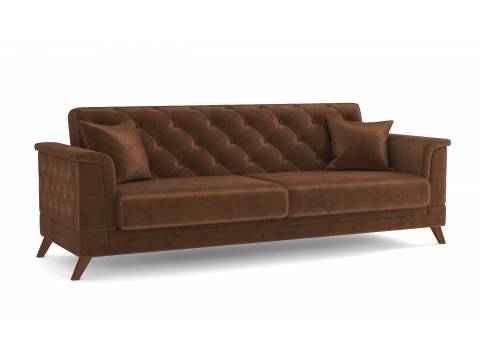 Диван Амарант велюр тенерифе шоколад