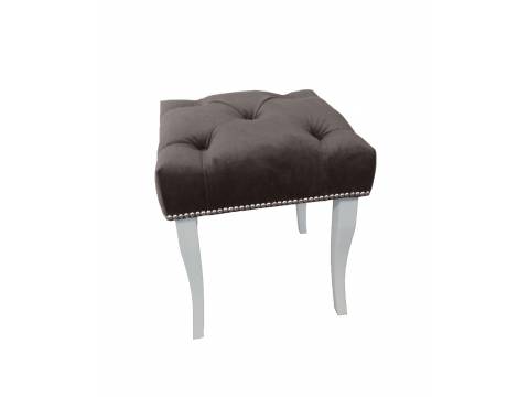 Банкетка малая коричневый опоры белые