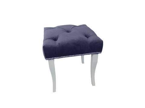 Банкетка малая серый опоры белый