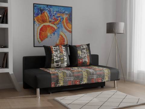 Диван прямой Music Grafit Марлин