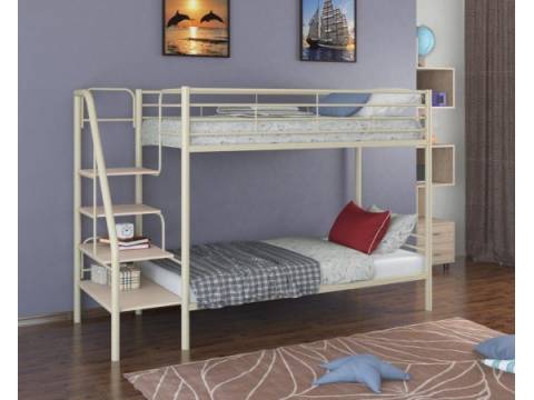 Двухъярусная кровать Толедо слоновая кость/молочный