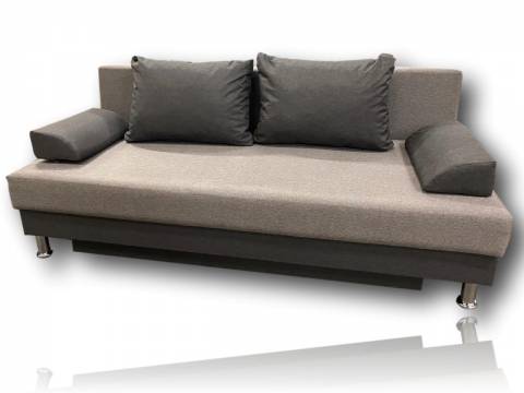 Диван бежево-коричневый Комфорт Еврокнижка