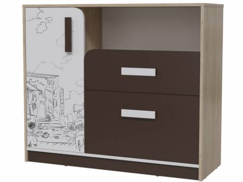 Комод с дверкой Арабика 4-44260