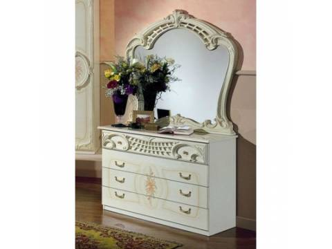 Комод с зеркалом Роза Беж