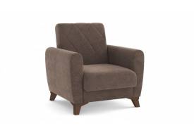 Кресло для отдыха Эдвин велюр прага браун