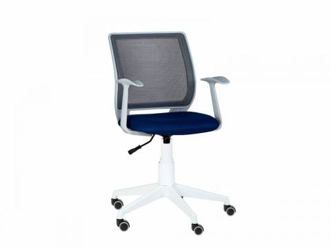 Кресло Эксперт white Т-эрго черный/синий