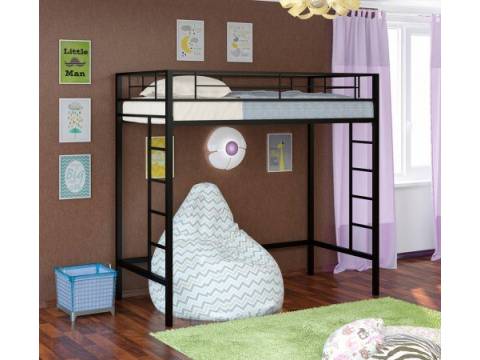 Кровать-чердак Севилья - 1-1 черный