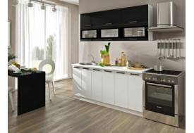 Кухня Фиджи белый/графит 1800