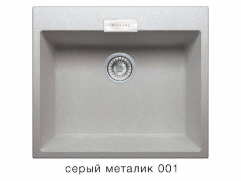 Кухонная мойка Tolero Loft TL580 Серый металлик 001