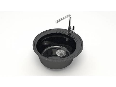 Мойка круглая Лексия Z6Q4 черный