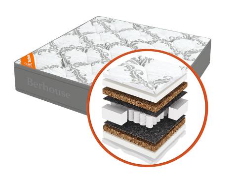 Матрас Mega кокос 10 TFK Gray Night 200х200