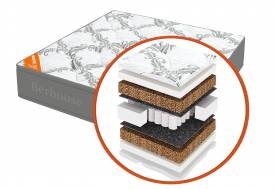 Матрас Mega кокос 20 TFK Gray Night 80х190