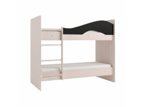 Двухъярусная кровать Мая без ящиков на щитах венге