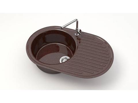 Мойка овал Наоми Z11Q16 шоколад