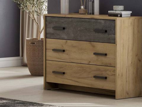 Комод 3 ящика МСП 1 Дуб Золотой