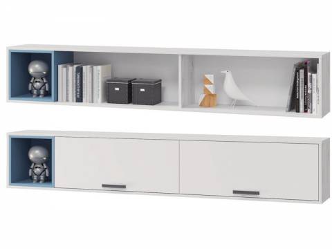 Полка для книг с 2 дверками Стич