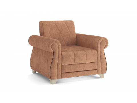 Кресло для отдыха Порто велюр тенерифе корица