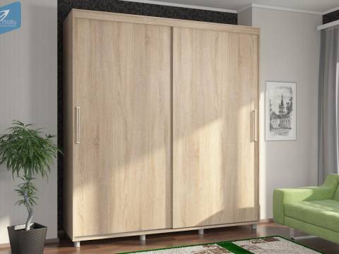 Шкаф-купе Комфорт 12 Прайм без зеркал 2000 Дуб Сонома