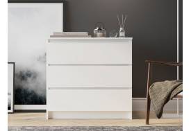 Комод Мори МК800.1/3 с 3 ящиками Белый