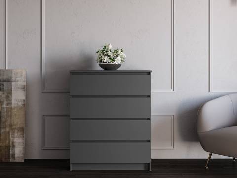 Комод Мори МК800.4 с 4 ящиками Графит