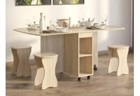 Стол книжка с табуретами 1-6701 Дуб сонома
