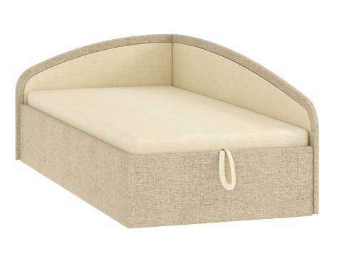 Кровать-тахта Адель вар.1 900 Тесла милк-Тесла мокко