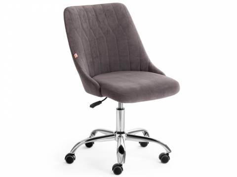 Кресло офисное Swan флок серый